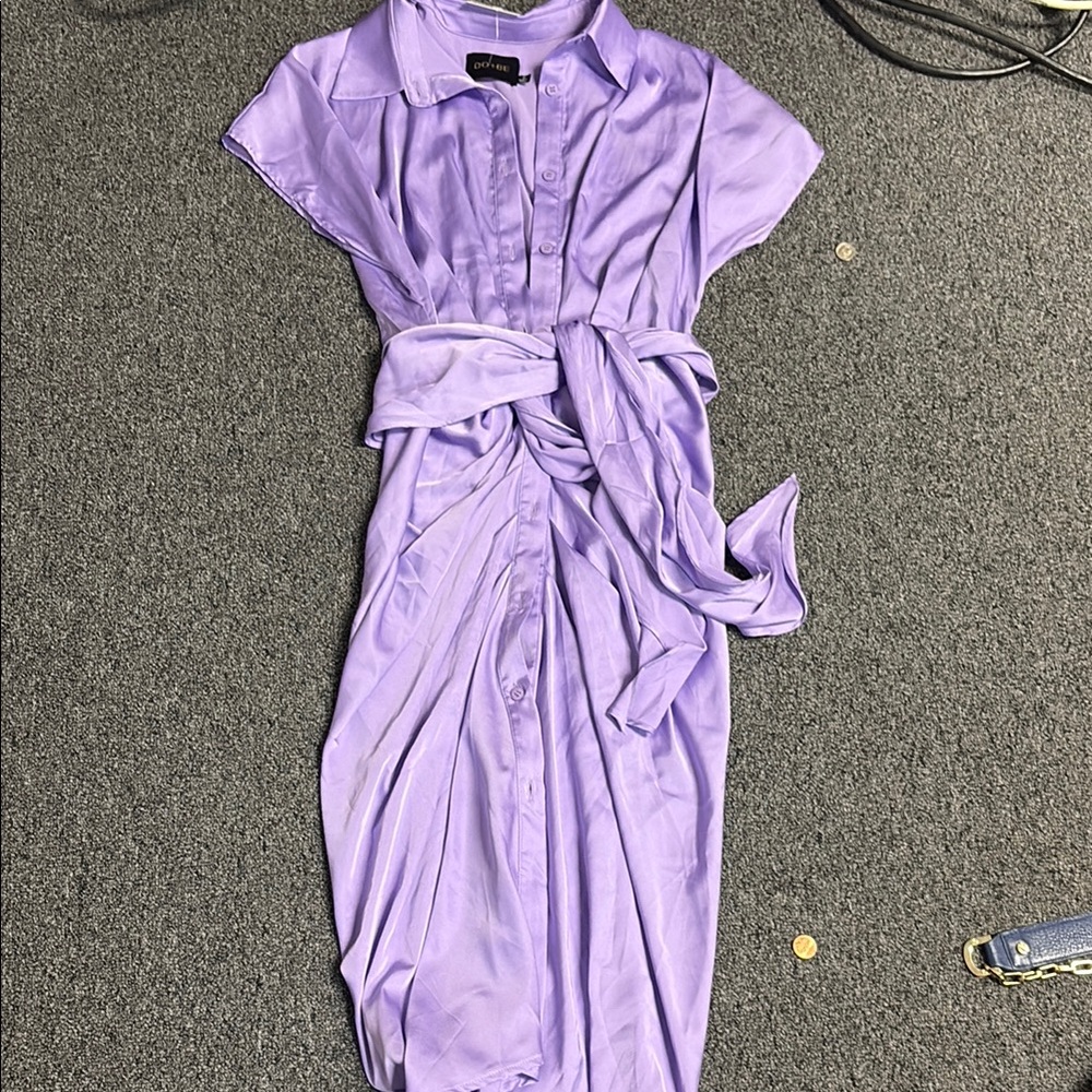 DO+BE Lavender Shirt Dress